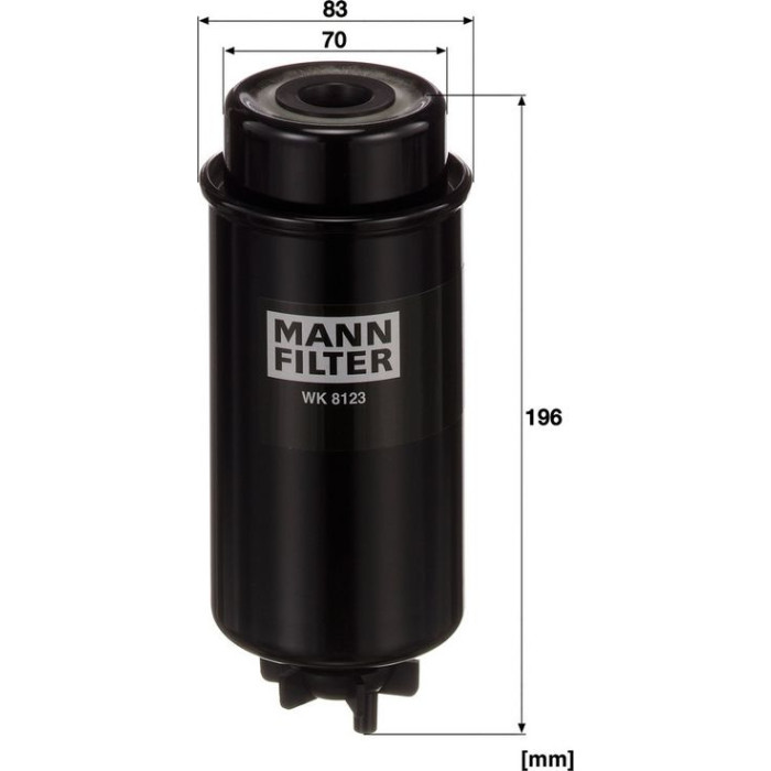 Mann-Filter WK 8123 Kraftstofffilter Mann-Filter WK 8123 Kraftstofffilter