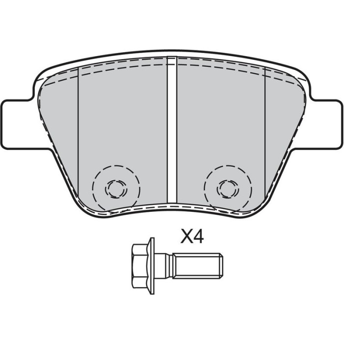 Valeo 601137 Bremsbelagsatz, Scheibenbremse
