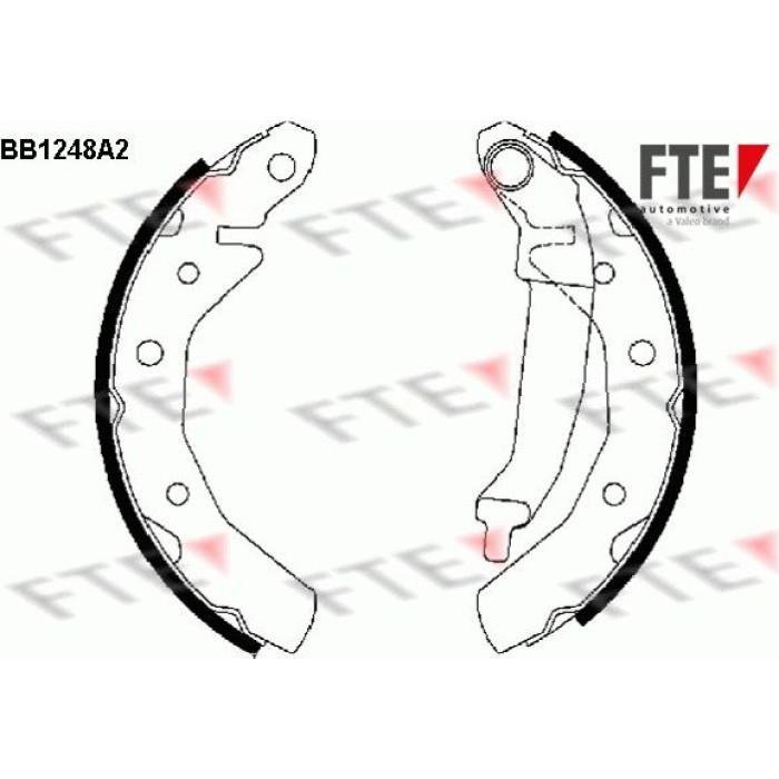 FTE 9100051 Bremsbackensatz FTE 9100051 Bremsbackensatz