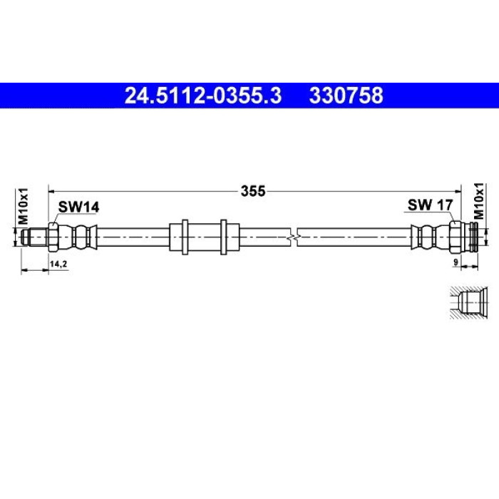 ATE 24.5112-0355.3 Bremsschlauch
