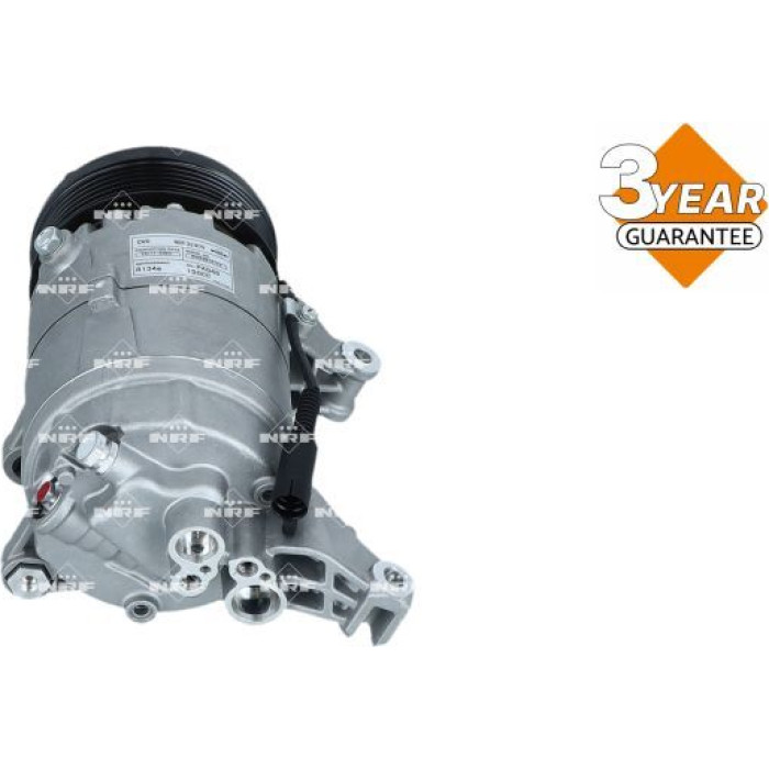 NRF EASY FIT 32409 Klimakompressor für MINI Schrägheck, Cabrio CVC, 12V, PAG 46, mit PAG-Kompressoröl, mit Dichtring NRF EASY FIT 32409 Klimakompressor für MINI Schrägheck, Cabrio CVC, 12V, PAG 46, mit PAG-Kompressoröl, mit Dichtring