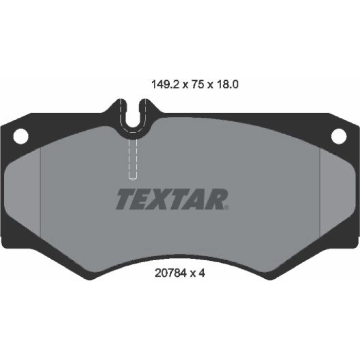 Textar 2078401 Bremsbelagsatz, Scheibenbremse Q+ Textar 2078401 Bremsbelagsatz, Scheibenbremse Q+
