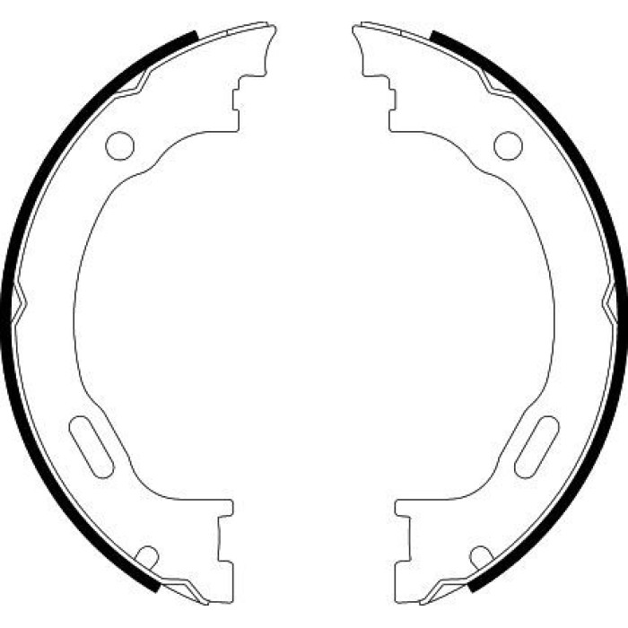 Hella 8DA 355 050-451 Bremsbackensatz, Feststellbremse Hella 8DA 355 050-451 Bremsbackensatz, Feststellbremse