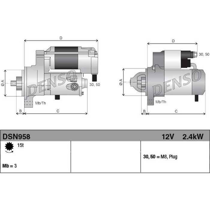 Denso DSN958 Starter