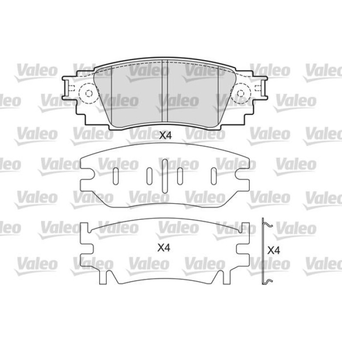 Valeo 601687 Bremsbelagsatz, Scheibenbremse