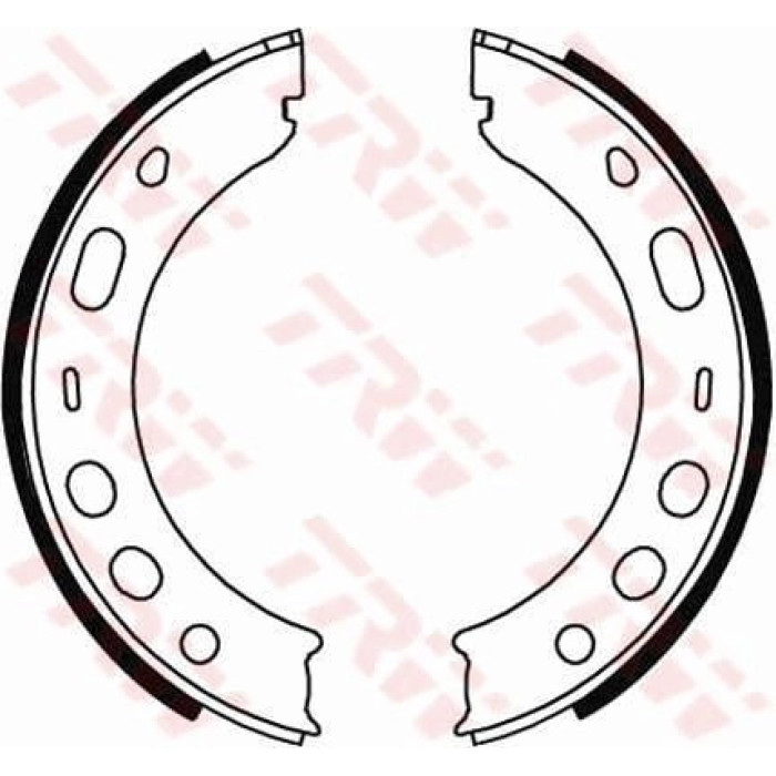 TRW GS8706 Bremsbackensatz, Feststellbremse TRW GS8706 Bremsbackensatz, Feststellbremse