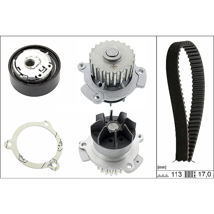 INA 530 0663 30 Wasserpumpe + Zahnriemensatz INA 530 0663 30 Wasserpumpe + Zahnriemensatz