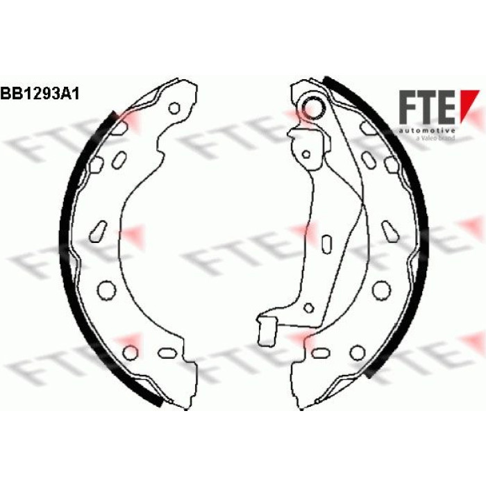 FTE 9100064 Bremsbackensatz FTE 9100064 Bremsbackensatz