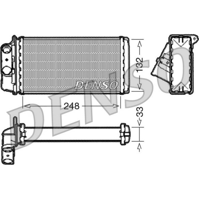Denso DRR09050 Wärmetauscher, Innenraumheizung Denso DRR09050 Wärmetauscher, Innenraumheizung