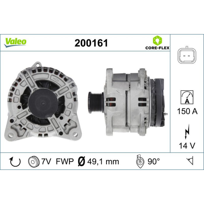 Valeo 200161 Generator CORE-FLEX Valeo 200161 Generator CORE-FLEX