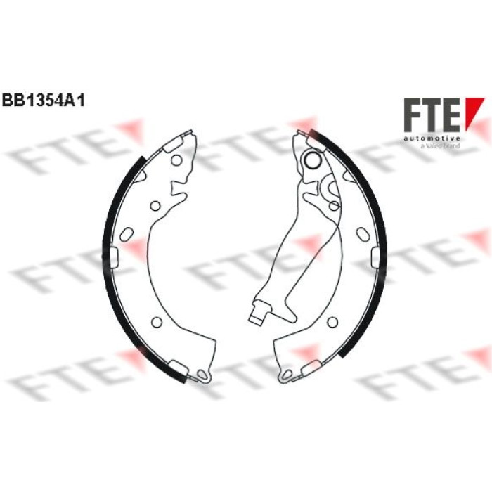 FTE 9100104 Bremsbackensatz FTE 9100104 Bremsbackensatz