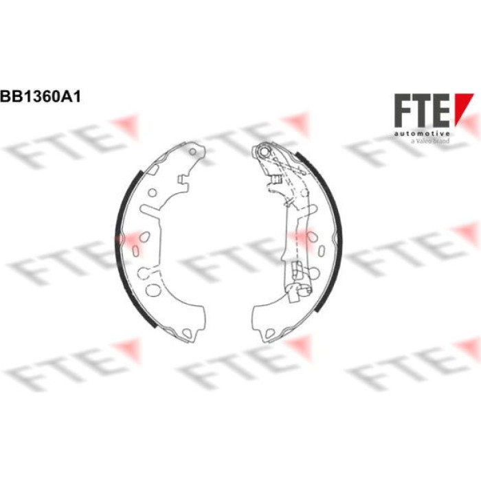 FTE 9100108 Bremsbackensatz FTE 9100108 Bremsbackensatz