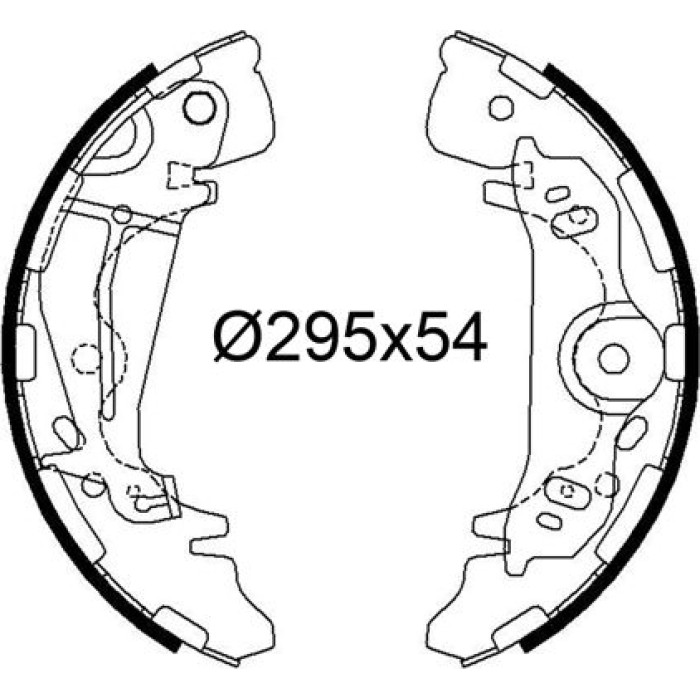 Valeo 564312 Bremsbackensatz Valeo 564312 Bremsbackensatz