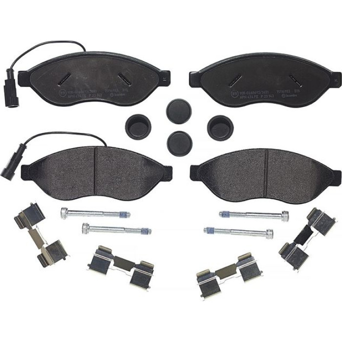 Brembo P 23 143 Bremsbelagsatz, Scheibenbremse PRIME LINE