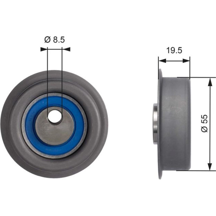 Gates T41047 Spannrolle, Zahnriemen PowerGrip™ Gates T41047 Spannrolle, Zahnriemen PowerGrip™