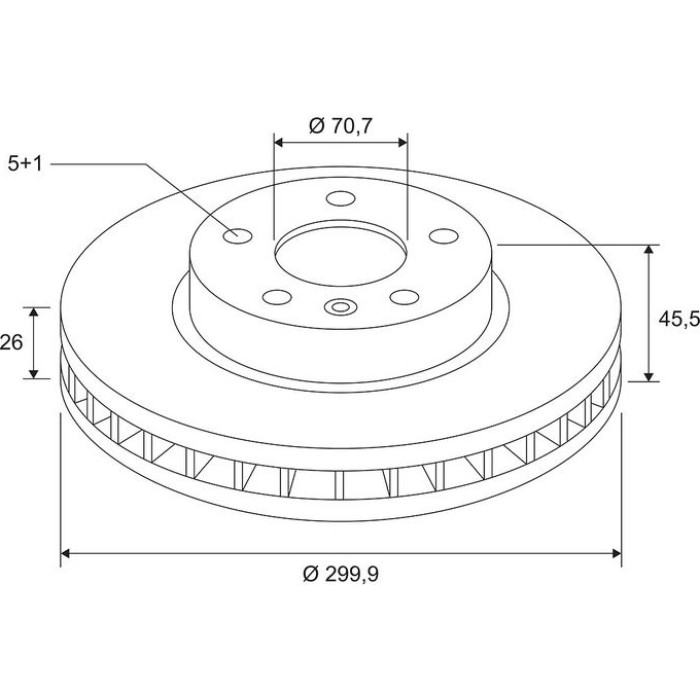 Valeo 672581 Bremsscheibe COATED Valeo 672581 Bremsscheibe COATED