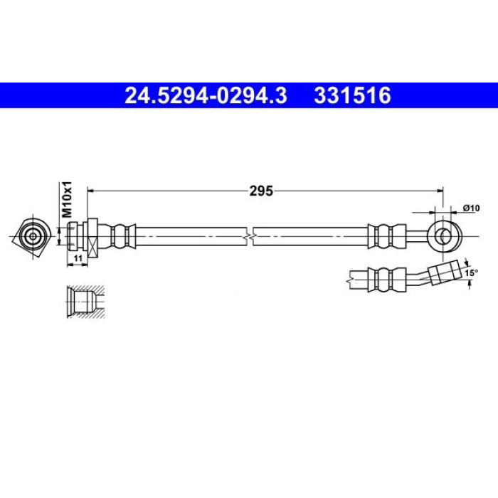 ATE 24.5294-0294.3 Bremsschlauch ATE 24.5294-0294.3 Bremsschlauch