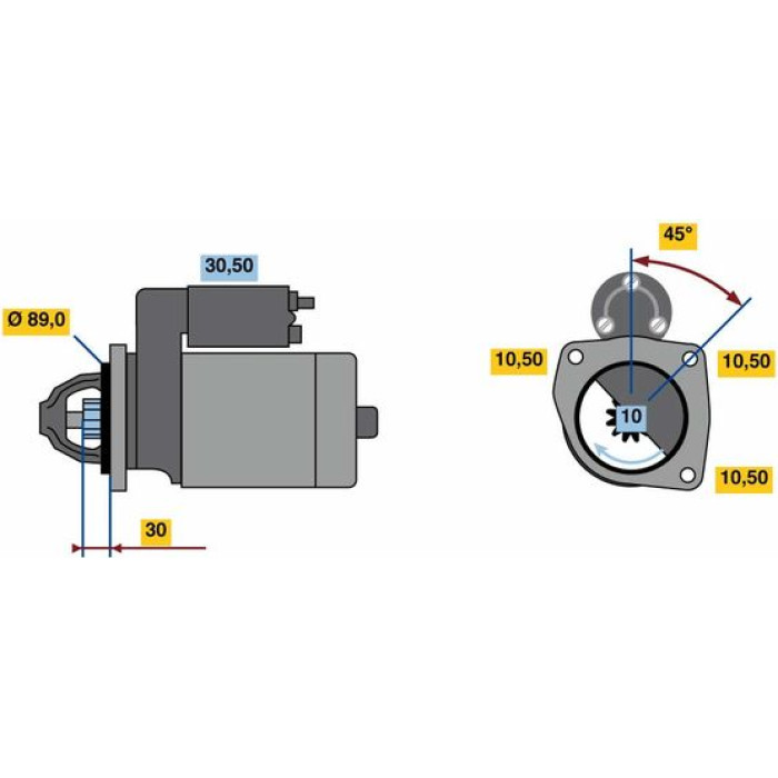 BOSCH 0 001 263 020 Starter BOSCH 0 001 263 020 Starter
