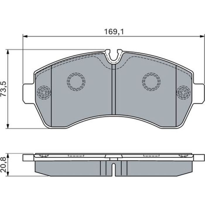 BOSCH 0 986 494 194 Bremsbelagsatz, Scheibenbremse BOSCH 0 986 494 194 Bremsbelagsatz, Scheibenbremse