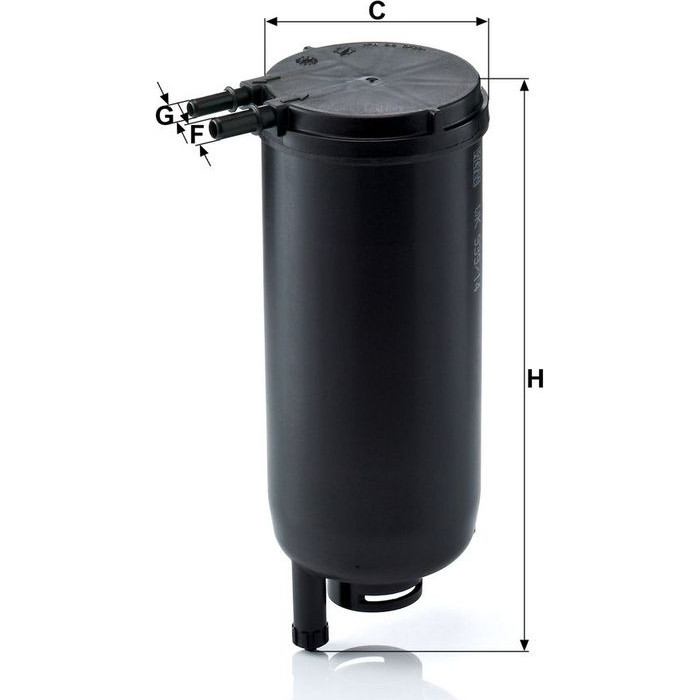 Mann-Filter WK 939/14 X Kraftstofffilter Mann-Filter WK 939/14 X Kraftstofffilter