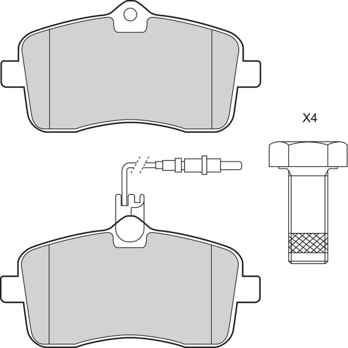 Valeo 302936 Bremsbelagsatz, Scheibenbremse ESSENTIAL