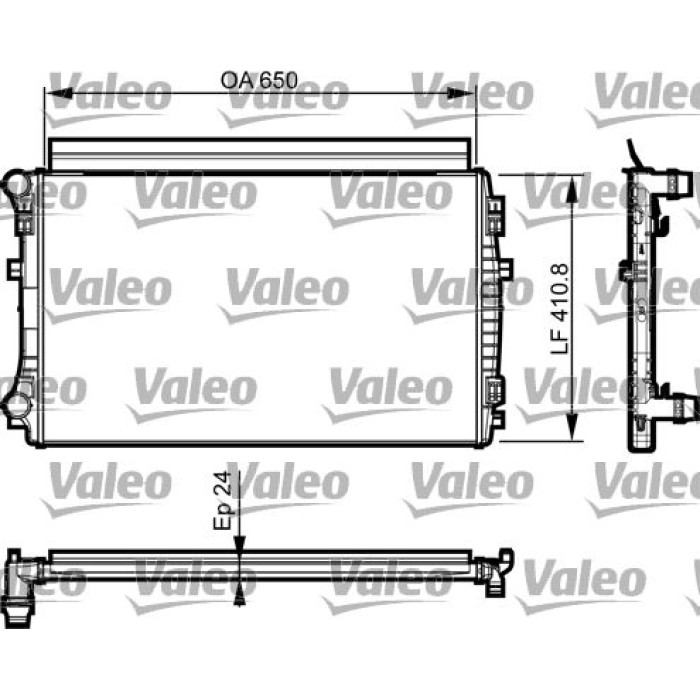 Valeo 735558 Kühler, Motorkühlung Valeo 735558 Kühler, Motorkühlung