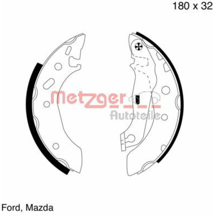 Bremsbackensatz MG 642 Bremsbackensatz MG 642