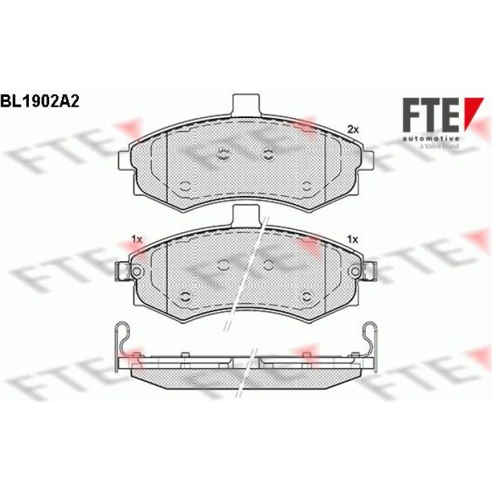 FTE 9010491 Bremsbelagsatz, Scheibenbremse FTE 9010491 Bremsbelagsatz, Scheibenbremse