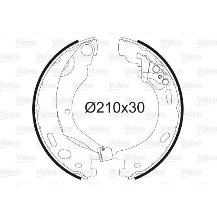 Valeo 564200 Bremsbackensatz, Feststellbremse