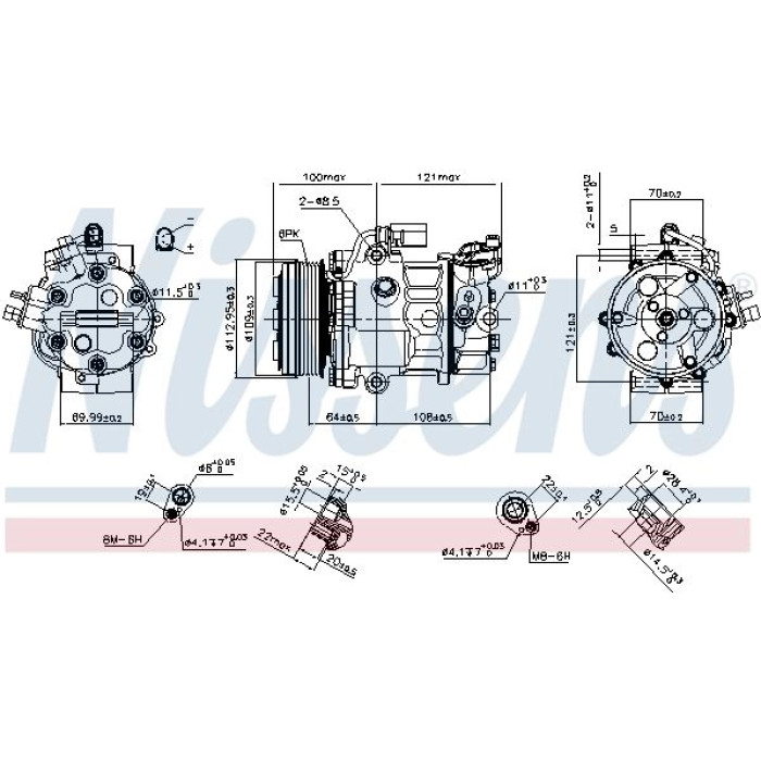 Nissens 890659 Kompressor, Klimaanlage FIRST FIT Nissens 890659 Kompressor, Klimaanlage FIRST FIT