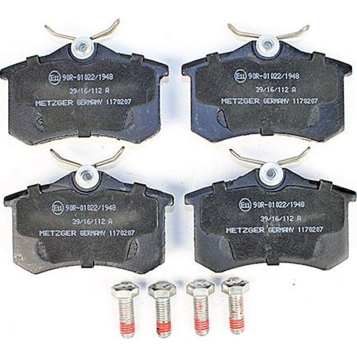 Metzger 1170207 Bremsbelagsatz, Scheibenbremse Metzger 1170207 Bremsbelagsatz, Scheibenbremse