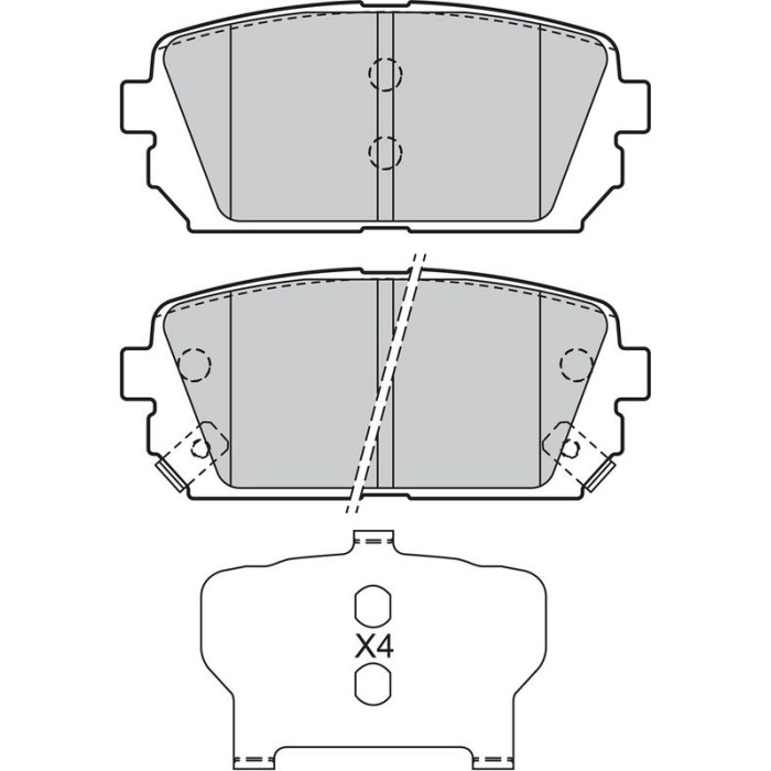 Valeo 598945 Bremsbelagsatz, Scheibenbremse Valeo 598945 Bremsbelagsatz, Scheibenbremse
