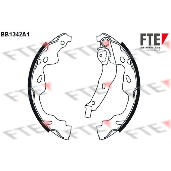 FTE 9100095 Bremsbackensatz FTE 9100095 Bremsbackensatz