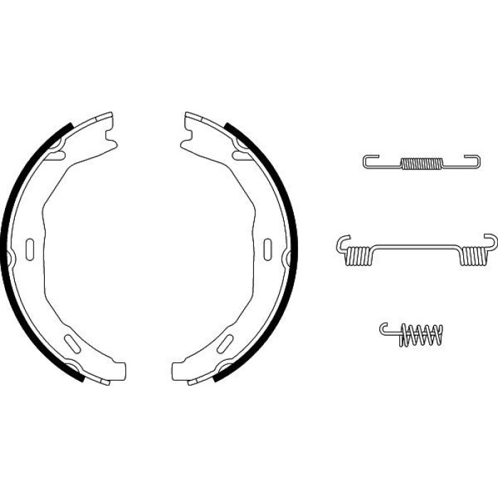 Hella 8DA 355 050-771 Bremsbackensatz, Feststellbremse Hella 8DA 355 050-771 Bremsbackensatz, Feststellbremse