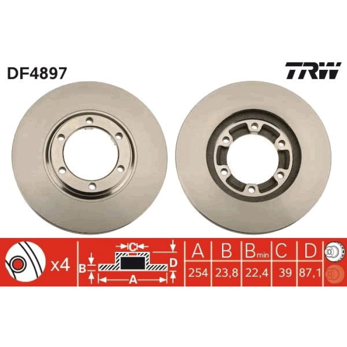 Bremsscheibe DF4897