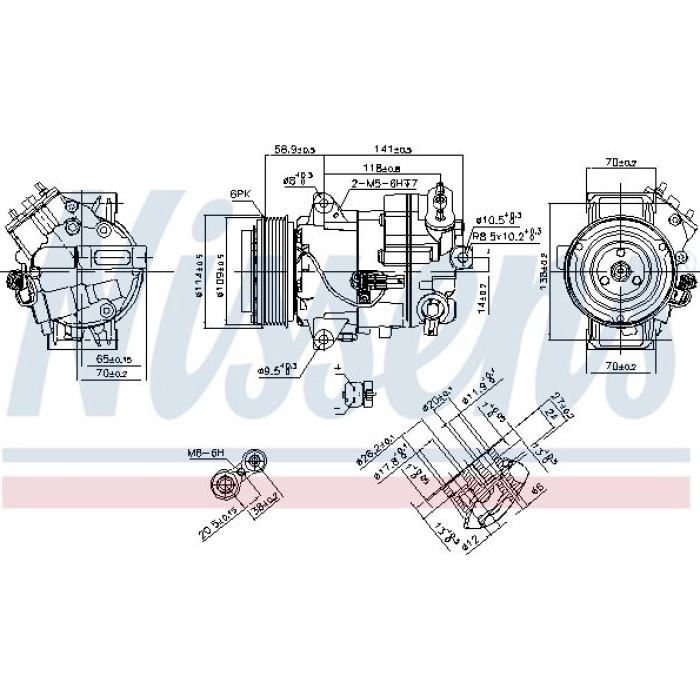 Nissens 890263 Kompressor, Klimaanlage FIRST FIT Nissens 890263 Kompressor, Klimaanlage FIRST FIT