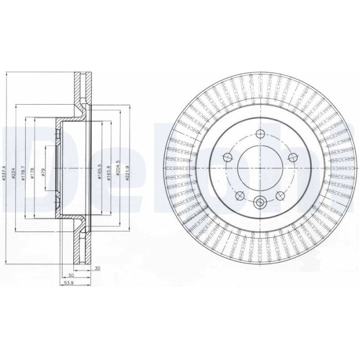 Delphi BG9926 Bremsscheibe Delphi BG9926 Bremsscheibe