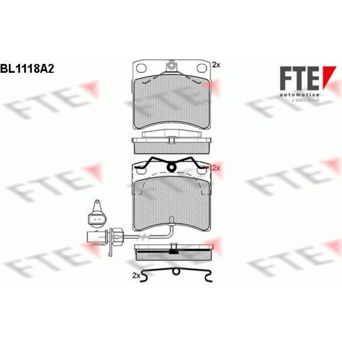 FTE 9010032 Bremsbelagsatz, Scheibenbremse FTE 9010032 Bremsbelagsatz, Scheibenbremse
