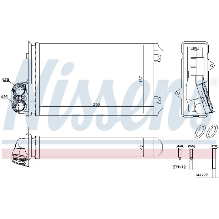 Nissens 72935 Wärmetauscher, Innenraumheizung FIRST FIT Nissens 72935 Wärmetauscher, Innenraumheizung FIRST FIT