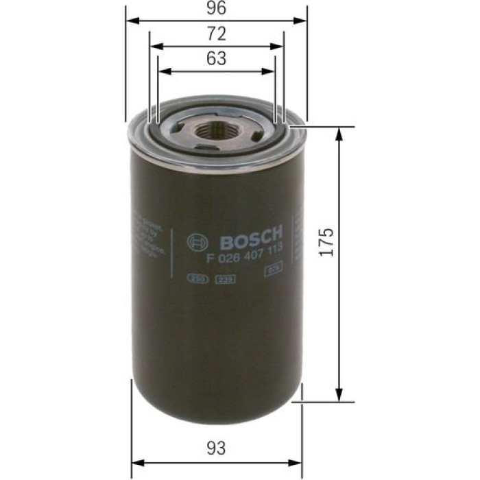 BOSCH F 026 407 113 Ölfilter