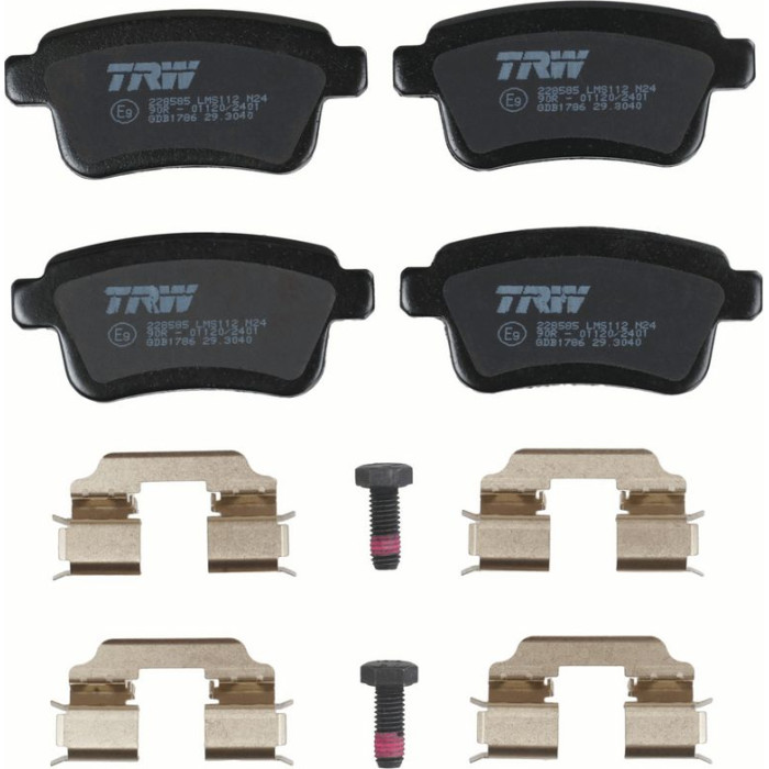 TRW GDB1786 Bremsbelagsatz, Scheibenbremse COTEC TRW GDB1786 Bremsbelagsatz, Scheibenbremse COTEC