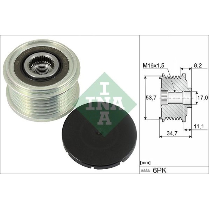 INA 535 0327 10 Generatorfreilauf