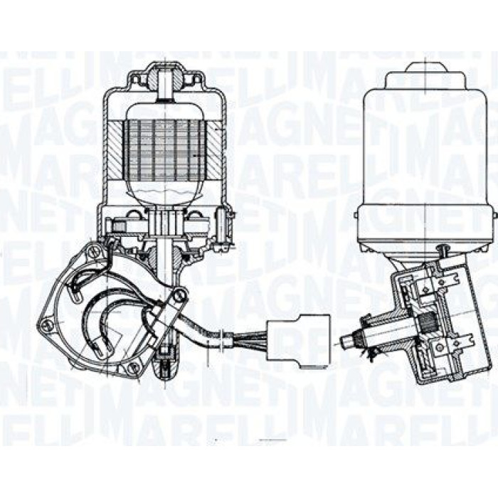 Magneti Marelli 064355601010 Wischermotor
