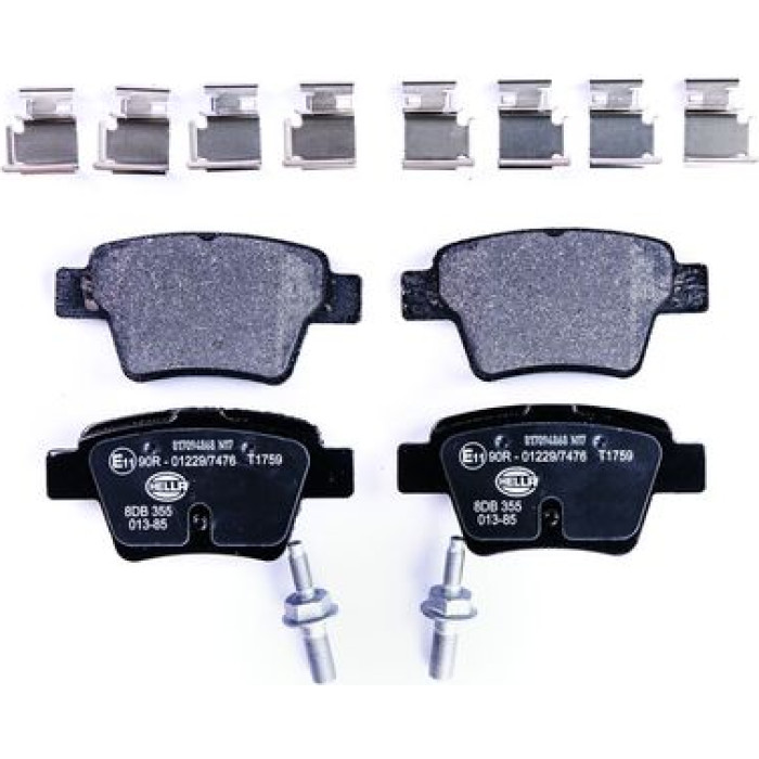 Hella 8DB 355 013-851 Bremsbelagsatz, Scheibenbremse