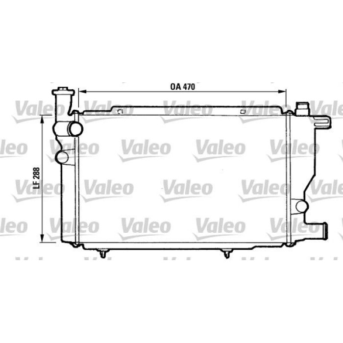 Valeo 810892 Kühler, Motorkühlung