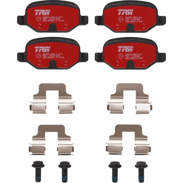 TRW GDB1396DTE Bremsbelagsatz, Scheibenbremse DTEC COTEC TRW GDB1396DTE Bremsbelagsatz, Scheibenbremse DTEC COTEC