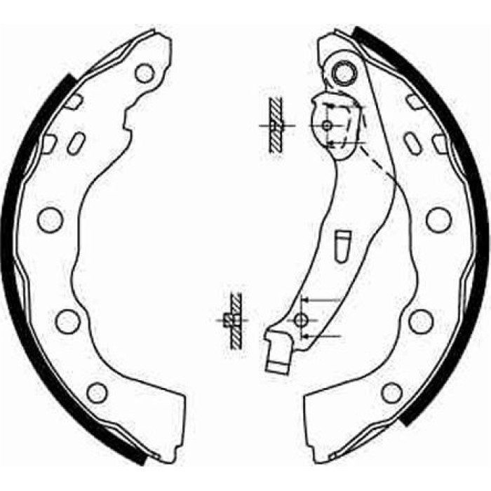 TRW GS8665 Bremsbackensatz TRW GS8665 Bremsbackensatz