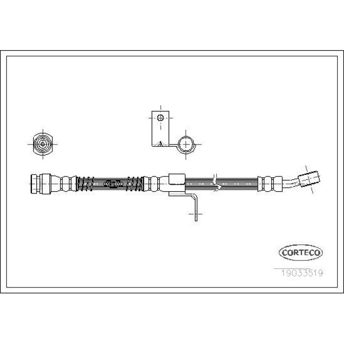 Corteco 19033519 Bremsschlauch Corteco 19033519 Bremsschlauch