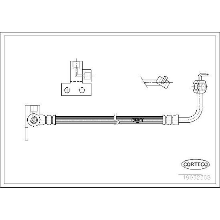 Corteco 19032368 Bremsschlauch Corteco 19032368 Bremsschlauch