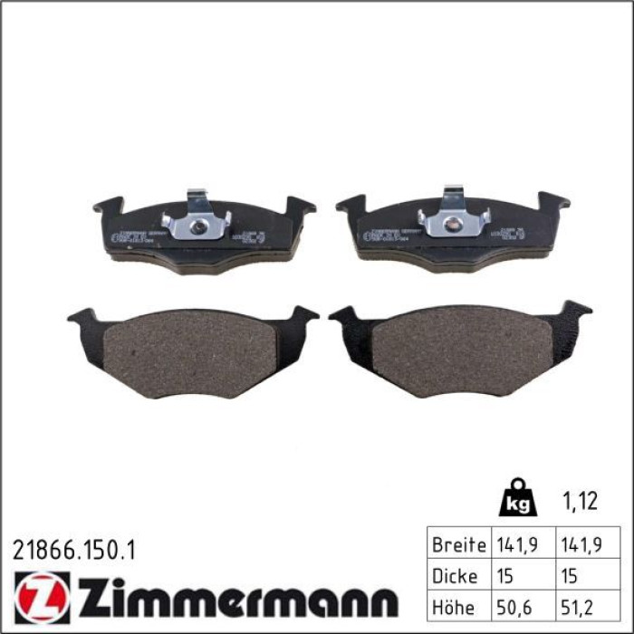 Bremsbelagsatz, Scheibenbremse 21866.150.1 Bremsbelagsatz, Scheibenbremse 21866.150.1